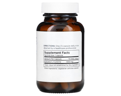 Metabolic Maintenance, NAC, 600 мг, 60 капсул Metabolic Maintenance, NAC, 600 мг, 60 капсул