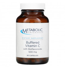 Metabolic Maintenance, Buffered Vitamin C with Bioflavonoids, 500 mg, 90 Capsules