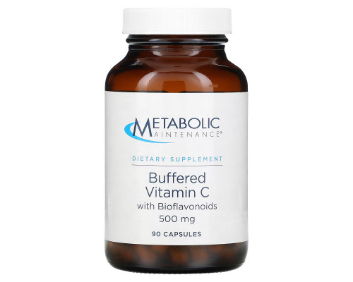Metabolic Maintenance, Buffered Vitamin C with Bioflavonoids, 500 mg, 90 Capsules Metabolic Maintenance, Buffered Vitamin C with Bioflavonoids, 500 mg, 90 Capsules