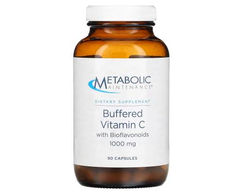 Metabolic Maintenance 'Буферизованный витамин C с биофлавономдами 1000 мг 90 капсул Metabolic Maintenance 'Буферизованный витамин C с биофлавономдами 1000 мг 90 капсул