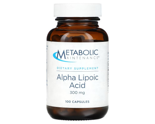 Metabolic Maintenance, Alpha Lipoic Acid, 300 mg, 100 Capsules Metabolic Maintenance, Alpha Lipoic Acid, 300 mg, 100 Capsules