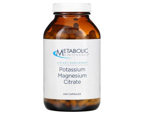 Metabolic Maintenance, Potassium Magnesium Citrate, 250 Capsules Metabolic Maintenance, Potassium Magnesium Citrate, 250 Capsules