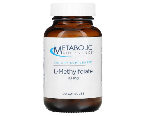 Metabolic Maintenance, L-Methylfolate, 10 mg, 90 Capsules Metabolic Maintenance, L-Methylfolate, 10 mg, 90 Capsules