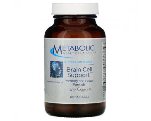 Улучшение памяти и работы мозга Metabolic Maintenance, Поддержка клеток мозга с Cognizin, 60 капсул Улучшение памяти и работы мозга Metabolic Maintenance, Поддержка клеток мозга с Cognizin, 60 капсул
