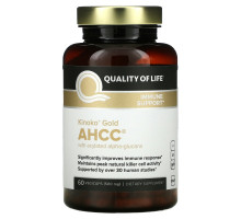 Quality of Life Labs Kinoko Gold AHCC Иммунная поддержка 500 мг 60 капсул в растительной оболочке