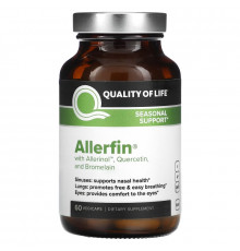 Quality of Life Labs, Allerfin, 60 Vegicaps