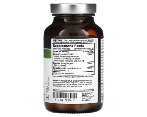 Quality of Life Labs, Allerfin, 60 Vegicaps Quality of Life Labs, Allerfin, 60 Vegicaps