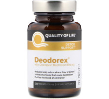 Quality of Life Labs Deodorex  с экстрактом гриба Champex 60 овощных капсул