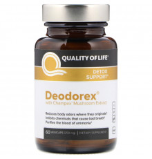 Quality of Life Labs Deodorex  с экстрактом гриба Champex 60 овощных капсул