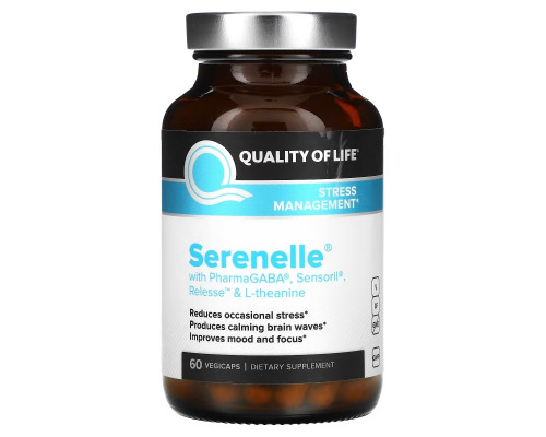 Quality of Life Labs, Serenelle, Stress Management, 60 VegiCaps