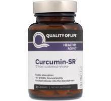 Quality of Life Labs, Curcumin-SR, 30 растительных капсул