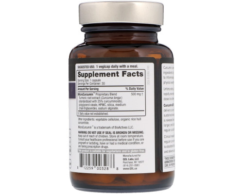 Quality of Life Labs, Curcumin-SR, 30 растительных капсул Quality of Life Labs, Curcumin-SR, 30 растительных капсул