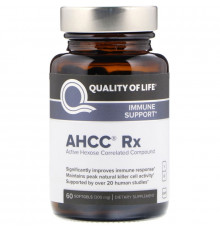 Quality of Life Labs, Быстроусваиваемый активный гемицеллюлозный компонент, 300 мг, 60 желатиновых капсул