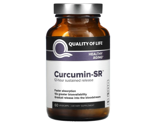Quality of Life Labs, Curcumin-SR, 60 Vegicaps Quality of Life Labs, Curcumin-SR, 60 Vegicaps