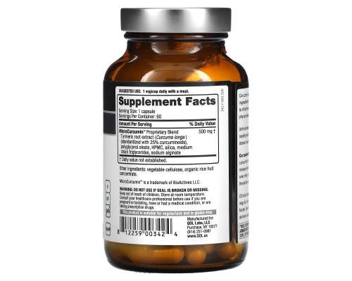 Quality of Life Labs, Curcumin-SR, 60 Vegicaps Quality of Life Labs, Curcumin-SR, 60 Vegicaps