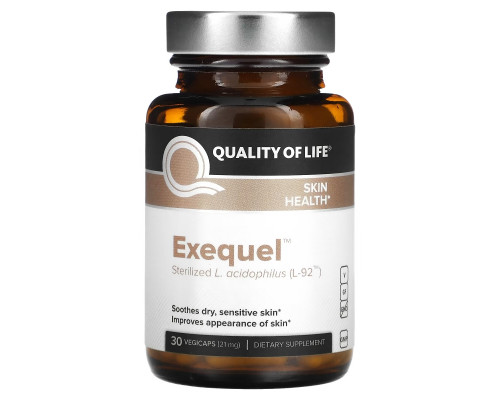 Quality of Life Labs, Exequel, 21 мг, 30 растительных капсул Quality of Life Labs, Exequel, 21 мг, 30 растительных капсул