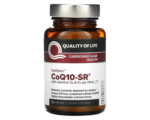 Quality of Life Labs, CoQ10-SR, 30 VegiCaps Quality of Life Labs, CoQ10-SR, 30 VegiCaps