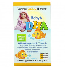 California Gold Nutrition, ДГК для детей, 2 ж. унции (59 мл)