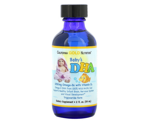 California Gold Nutrition, ДГК для детей, 2 ж. унции (59 мл) California Gold Nutrition, ДГК для детей, 2 ж. унции (59 мл)