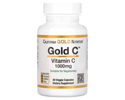 California Gold Nutrition Витамин C Quali-C 1000 мг 60 растительных капсул California Gold Nutrition Витамин C Quali-C 1000 мг 60 растительных капсул