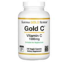 California Gold Nutrition, Витамин С, Gold C, 1000 мг, 240 растительных капсул