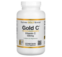 California Gold Nutrition Витамин С Quali-C 500 мг 240 вегетарианских капсул