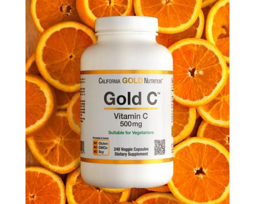 California Gold Nutrition Витамин С Quali-C 500 мг 240 вегетарианских капсул California Gold Nutrition Витамин С Quali-C 500 мг 240 вегетарианских капсул
