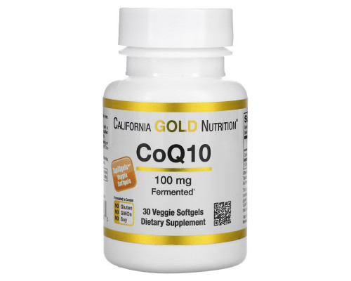 California Gold Nutrition Коэнзим Q10 полученный с использованием процесса натурального брожения 100 мг 30 овощных капсул California Gold Nutrition Коэнзим Q10 полученный с использованием процесса натурального брожения 100 мг 30 овощных капсул