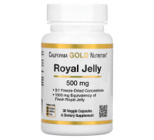 California Gold Nutrition Royal Jelly 500 mg 30 Veggie Caps