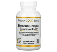 California Gold Nutrition Силимарин экстракт расторопши 120 овощных капсул