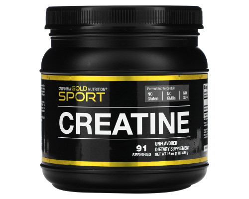 California Gold Nutrition, German, Pure Creatine Monohydrate, Gluten-Free, 16 oz (454 g) California Gold Nutrition, German, Pure Creatine Monohydrate, Gluten-Free, 16 oz (454 g)