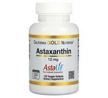 California Gold Nutrition, Natural Astaxanthin, USA Sourced, No Gluten, No GMOs, 12 mg, 120 Veggie Softgels