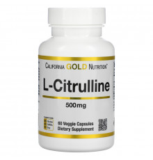 California Gold Nutrition, L-цитруллин, Kyowa Hakko, 500 мг, 60 растительных капсул