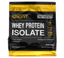 California Gold Nutrition, SPORT - Whey Protein Isolate, Unflavored, 5 lb