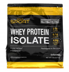 California Gold Nutrition, SPORT - Whey Protein Isolate, Unflavored, 5 lb