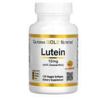 California Gold Nutrition, Лютеин с зеаксантином, 10 мг, 120 Овощные мягкие гели
