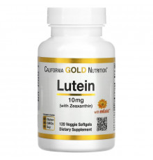 California Gold Nutrition, Лютеин с зеаксантином, 10 мг, 120 Овощные мягкие гели
