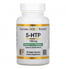 California Gold Nutrition, 5-HTP, поддержка настроения, 100 мг, 90 вегетарианских капсул