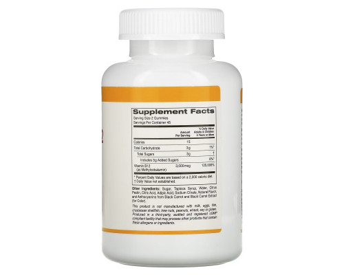 California Gold Nutrition, Vitamin B12 Gummies, Natural Raspberry Flavor, Gelatin Free, 3000 mcg, 90 Gummies California Gold Nutrition, Vitamin B12 Gummies, Natural Raspberry Flavor, Gelatin Free, 3000 mcg, 90 Gummies