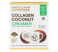 California Gold Nutrition, Superfoods, Collagen Coconut Creamer, 12 Individually Sealed, 0.85 oz (24 g)