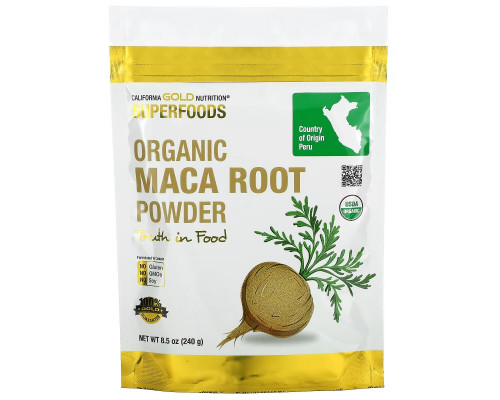 California Gold Nutrition, Суперпродукты, органический порошок маки, 8,5 унц. (240 г) California Gold Nutrition, Суперпродукты, органический порошок маки, 8,5 унц. (240 г)
