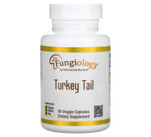 California Gold Nutrition, Fungiology, Full-Spectrum Turkey Tail, 90 Planetcaps