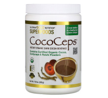 California Gold Nutrition, CocoCeps, растворимый органический темный какао напиток, 225 г