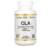 California Gold Nutrition, КЛК, конъюгированная линолевая кислота, 1000 мг, 90 мягких таблеток