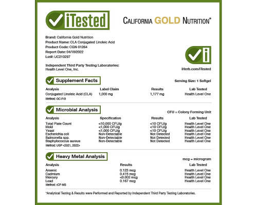 California Gold Nutrition, КЛК, конъюгированная линолевая кислота, 1000 мг, 90 мягких таблеток California Gold Nutrition, КЛК, конъюгированная линолевая кислота, 1000 мг, 90 мягких таблеток
