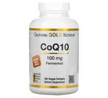 California Gold Nutrition, CoQ10, 100 mg, 360 Овощные мягкие гели