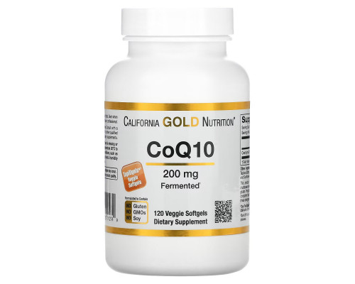 California Gold Nutrition, CoQ10, 200 mg, 120 Veggie Softgels California Gold Nutrition, CoQ10, 200 mg, 120 Veggie Softgels