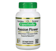 California Gold Nutrition, Passion Flower, EuroHerbs, 250 mg, 180 Veggie Capsules
