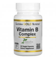 California Gold Nutrition, Vitamin B Complex, 60 Veggie Capsules