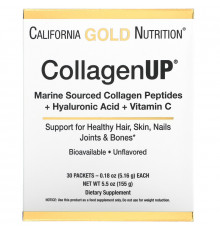 California Gold Nutrition, CollagenUp, без ароматизаторов, 30 пакетиков, 0,18 унции (5,15 г) каждый